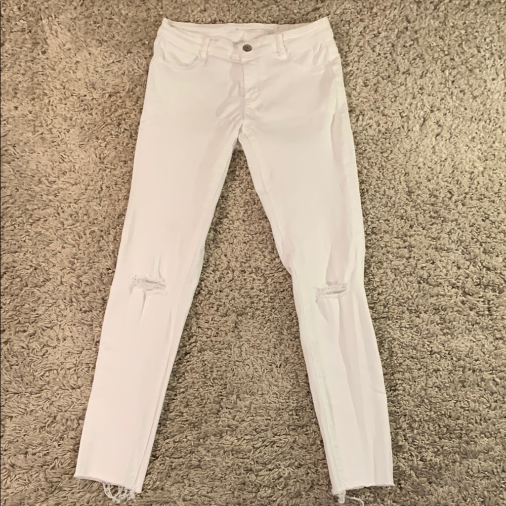 Zara White Short Jeans Women’s Size 6